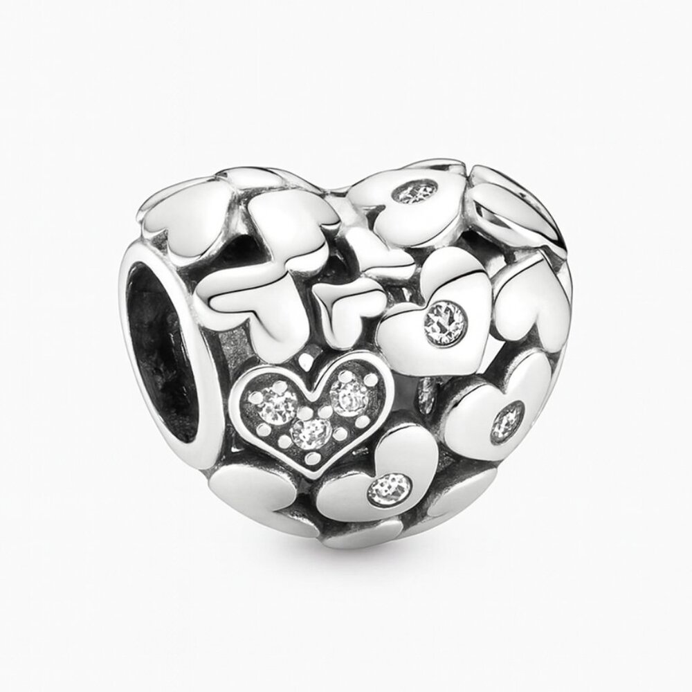 Sparkling Hearts Charm